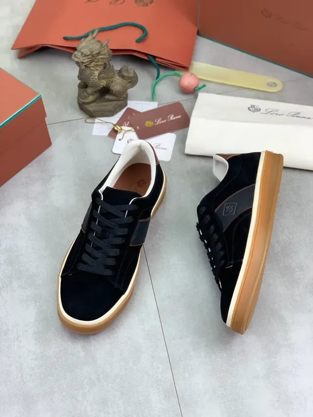 Black Brown Suede Upper Gum Cupsole Lifestyle Sneakers 5