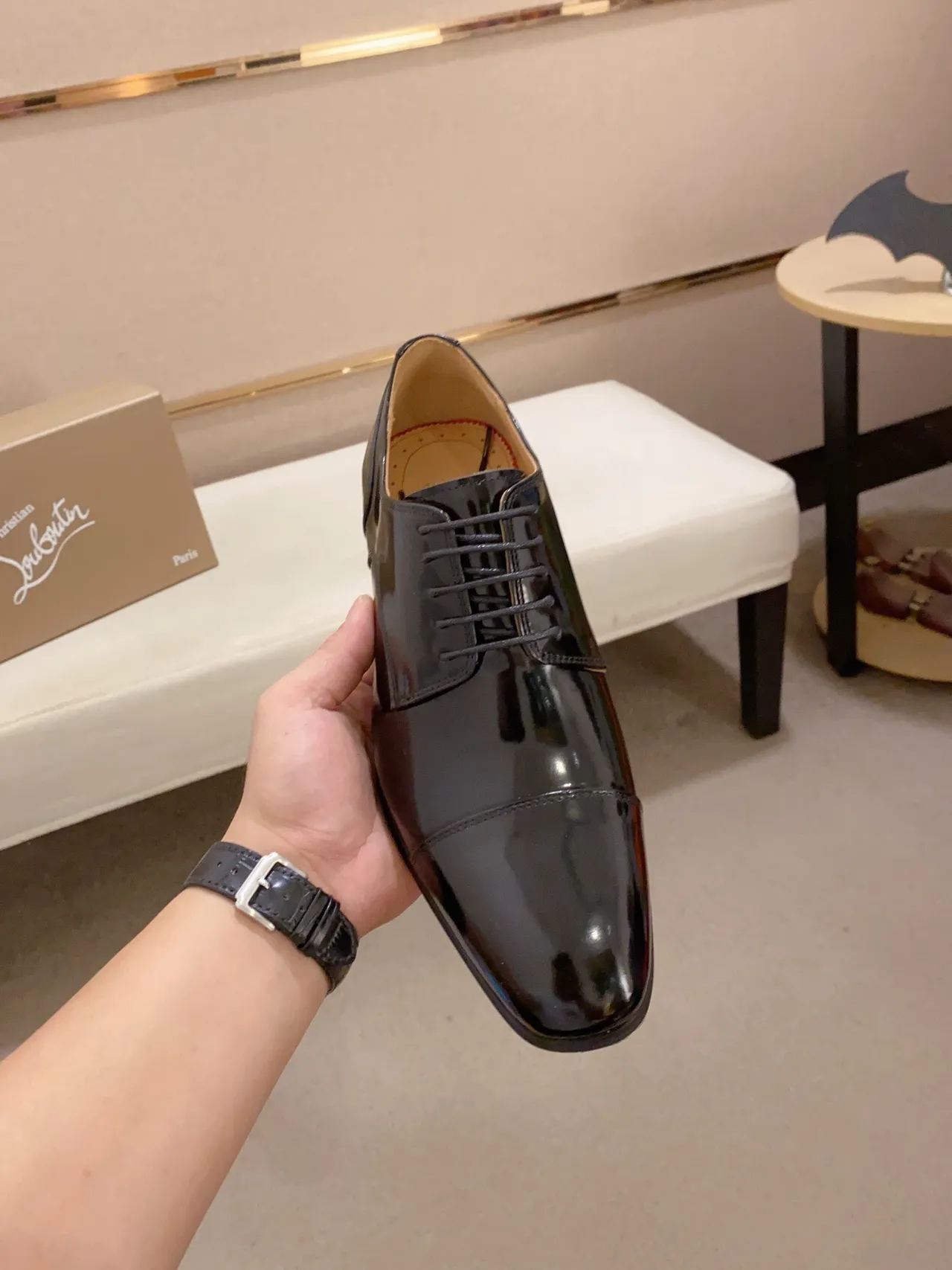 Black Cap-Toe Oxford Shoe 2