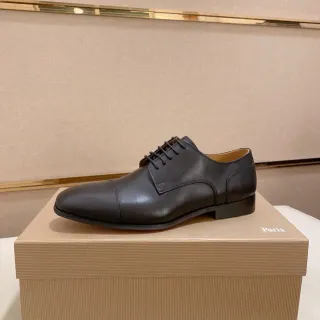 Black Cap-Toe Oxford Shoe