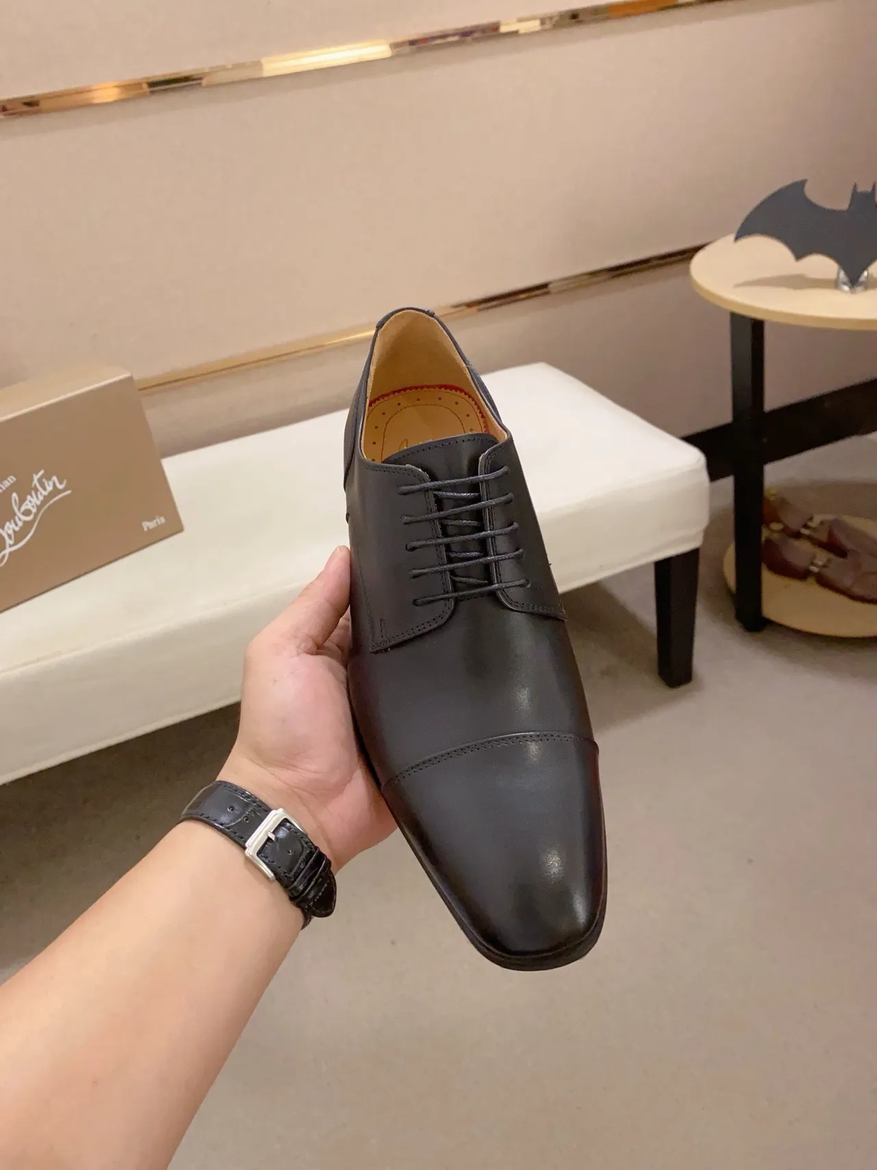 Black Cap-Toe Oxford Shoe 2