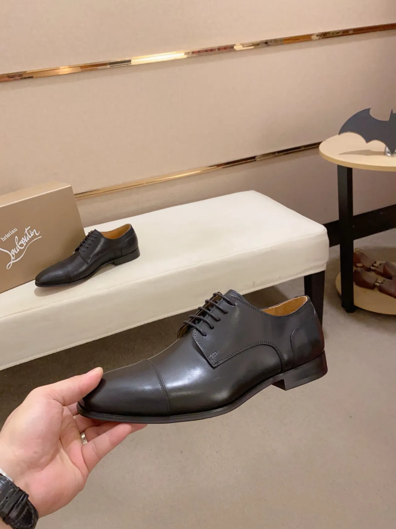 Black Cap-Toe Oxford Shoe 3