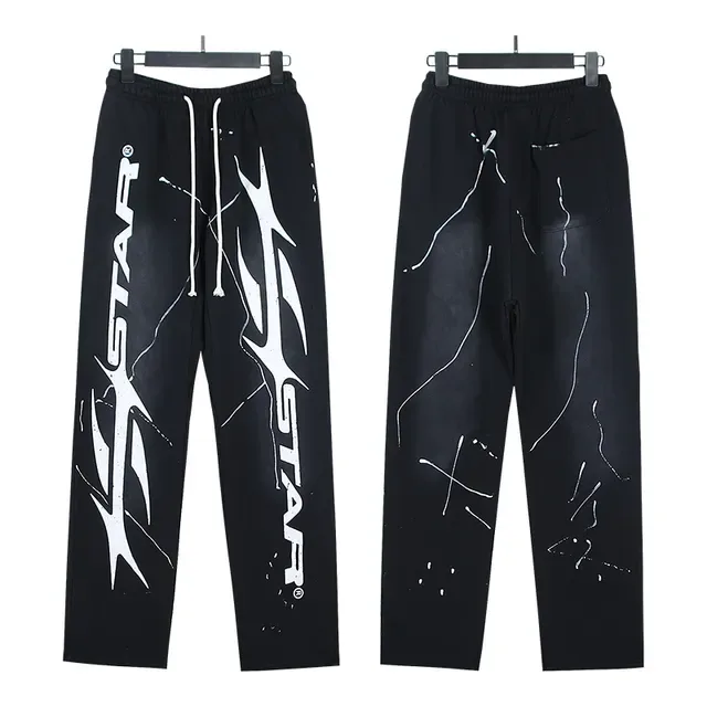 Black Distressed X-STAR Graphic Tracksuit 8