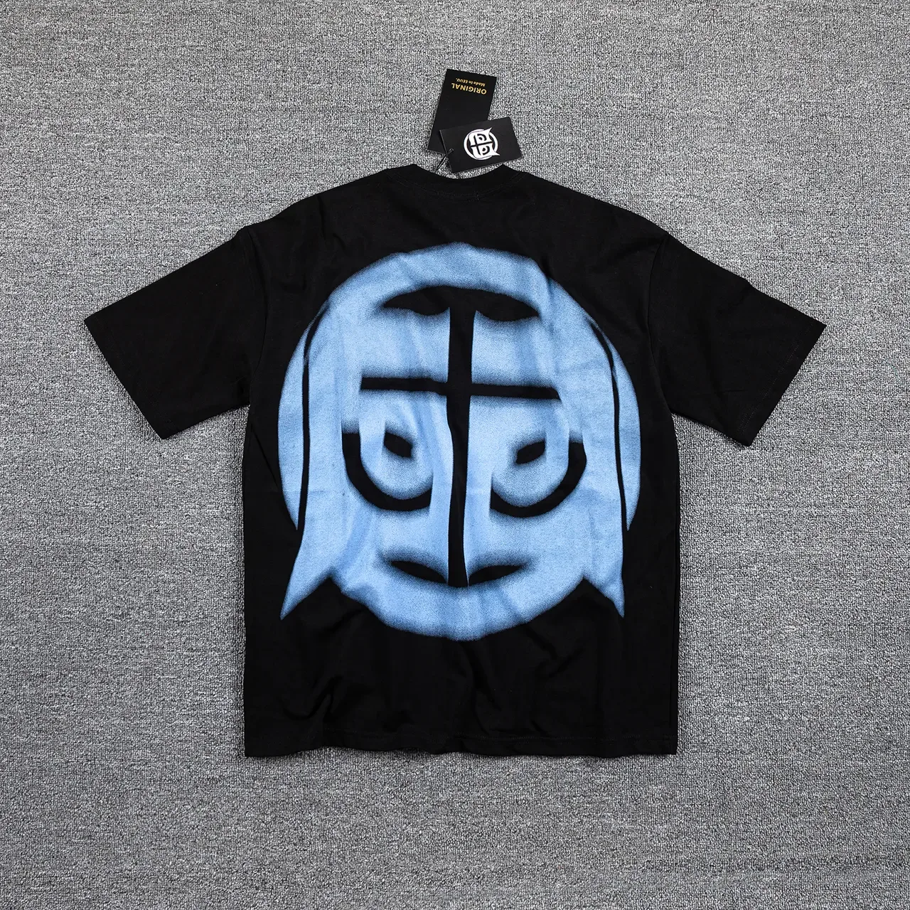 Black Graphic-Print Oversized Double-Sided T-Shirt 3