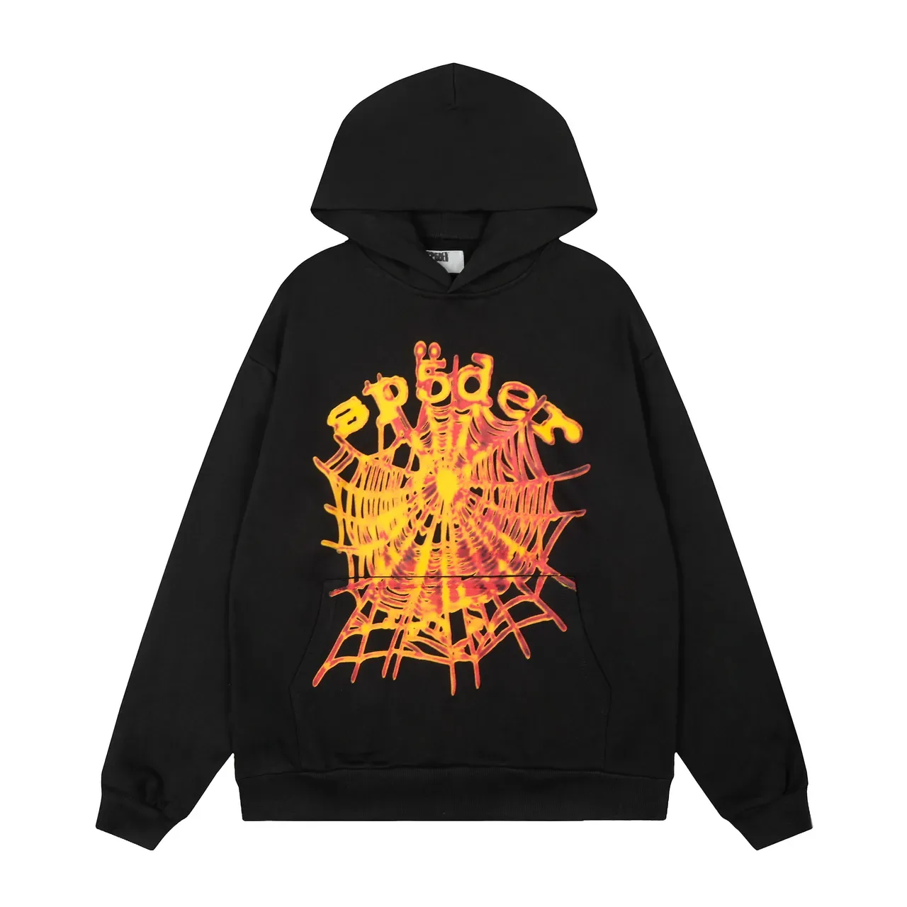Black Graphic-Print Oversized Hoodie and Cuffed Joggers Tracksuit 2