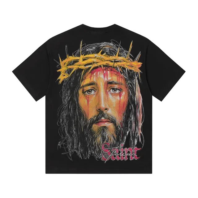 Black Graphic Print Oversized T-Shirt 4