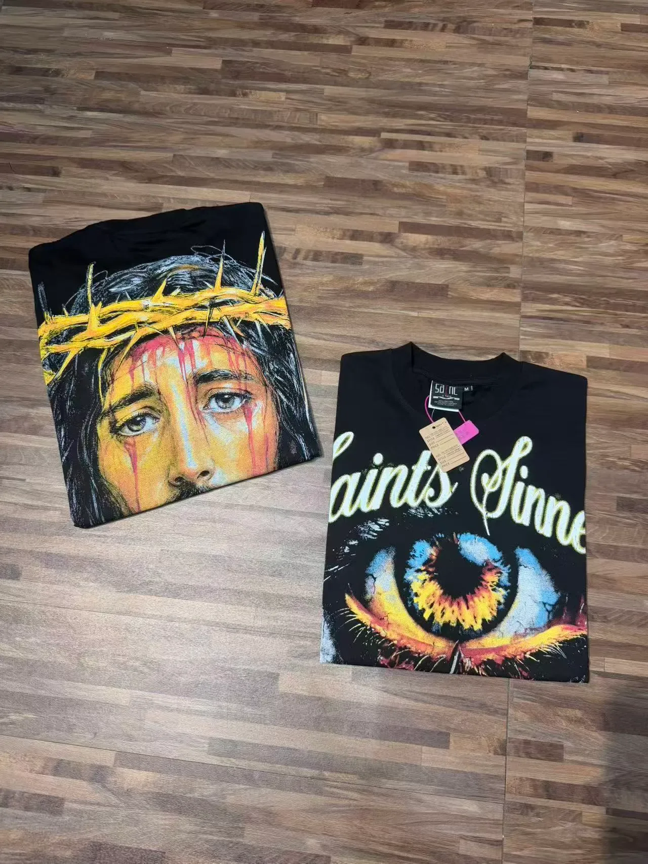 Black Graphic Print Oversized T-Shirt 7