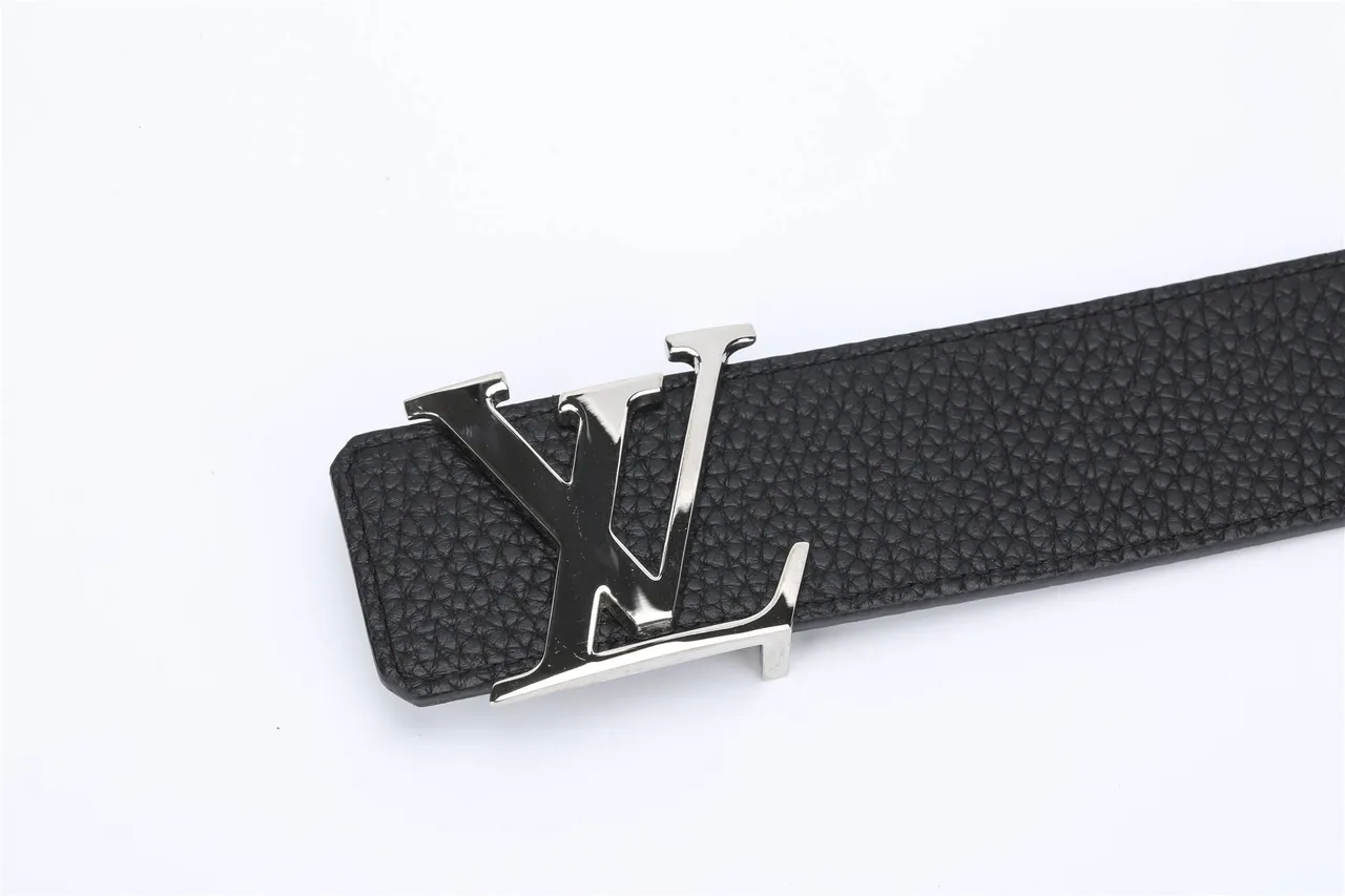 Black Gray Textured Pebbled Reversible Leather Belt 9