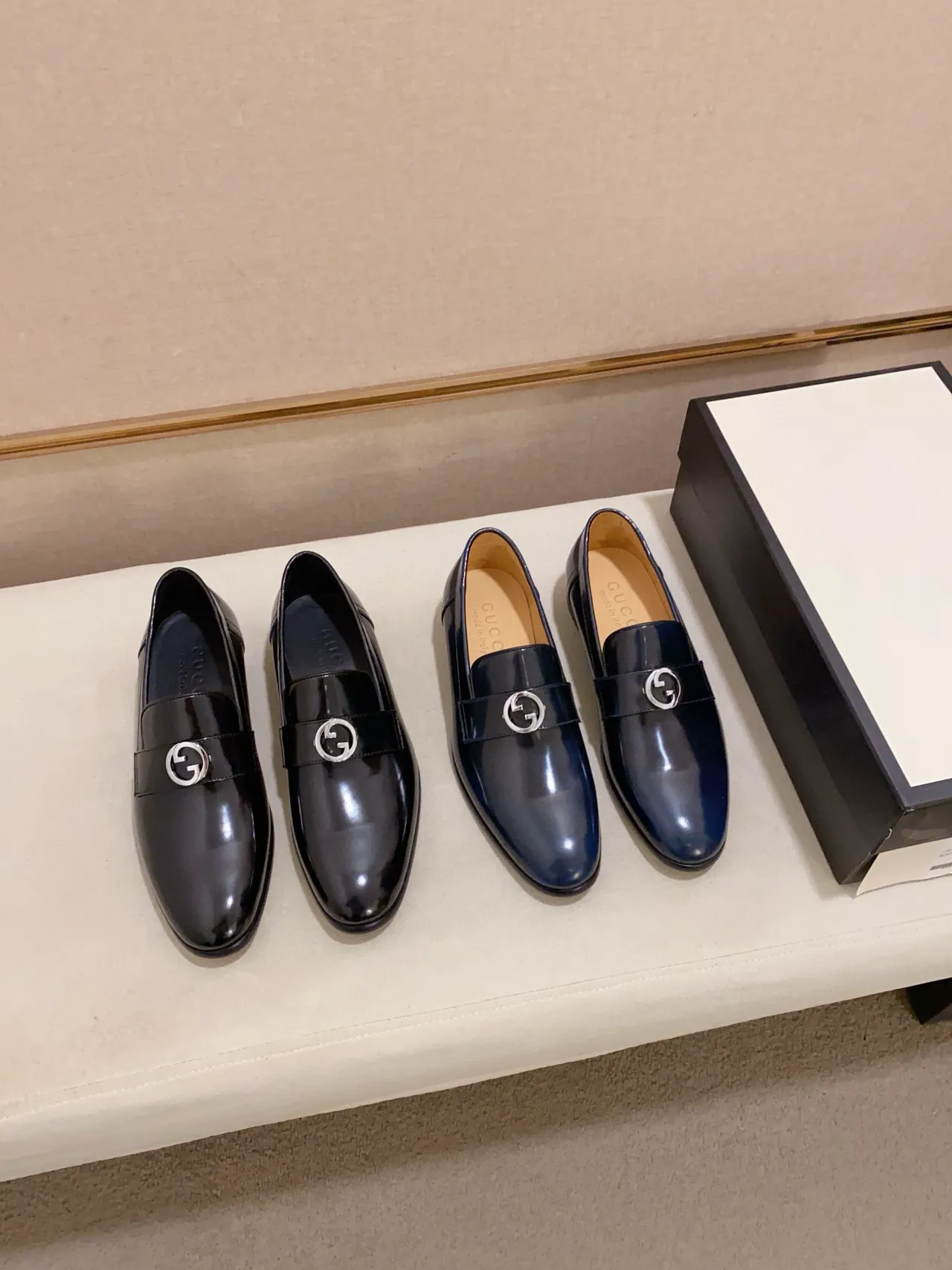 Black Patent Leather Horsebit Ornament Loafer 2