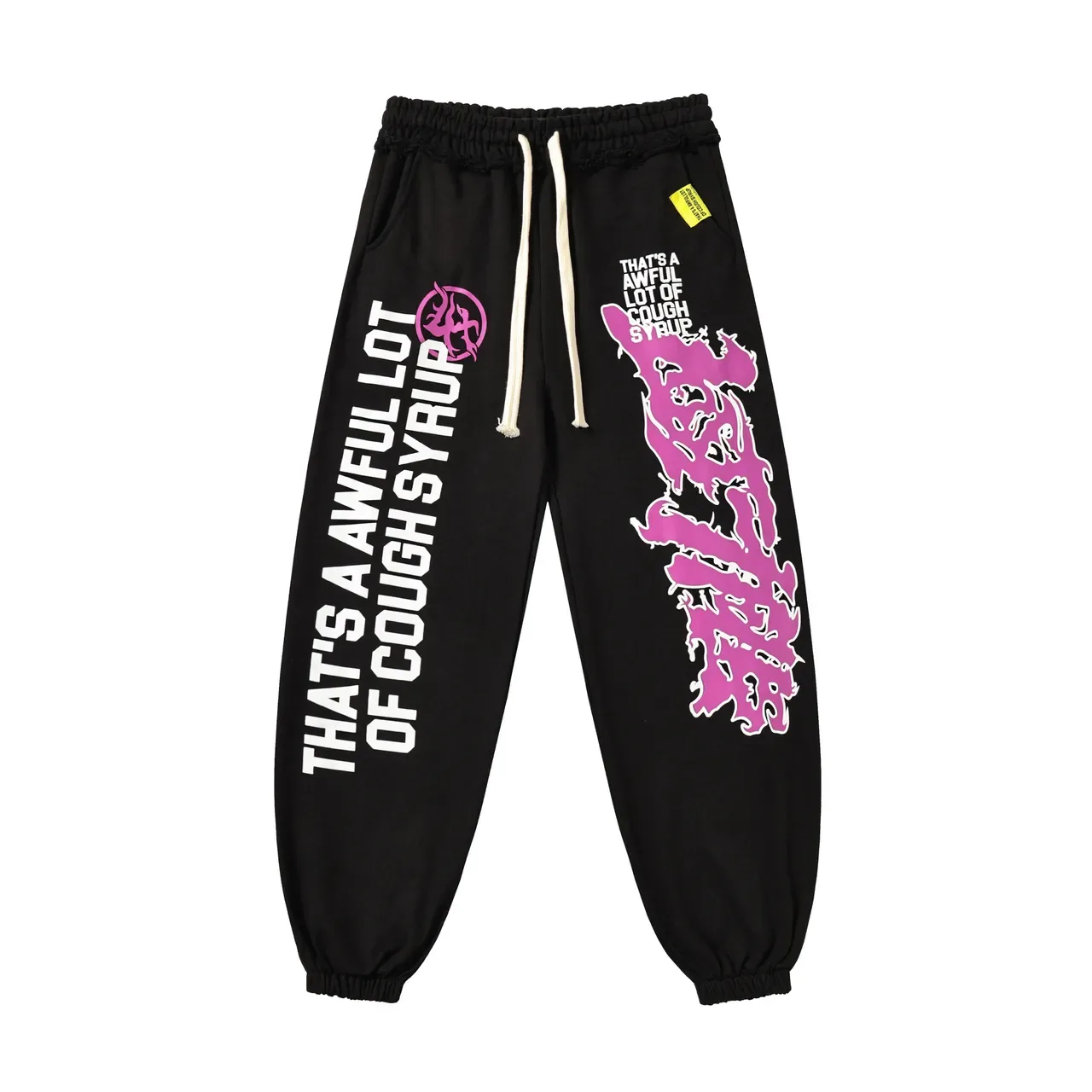 Black Pink Graphic-Print Oversized Fit Hoodie 6