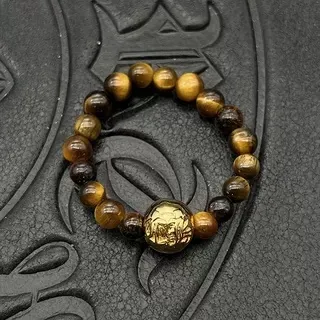 Black Silver Beaded Matte Bracelet 2