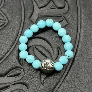 Black Silver Beaded Matte Bracelet 5