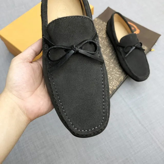 Black Suede Bow-Tie Loafers 3