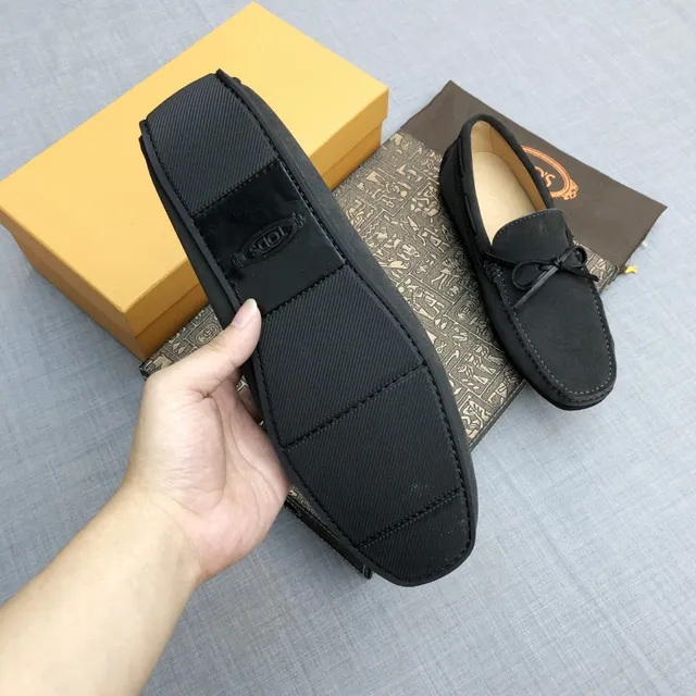 Black Suede Bow-Tie Loafers 5