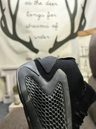 Black Yellow High-Top Mesh Upper Sneakers 3