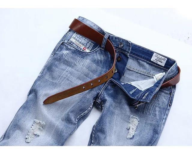 Blue Black Medium-Wash Denim Cuffed Hem Shorts 9