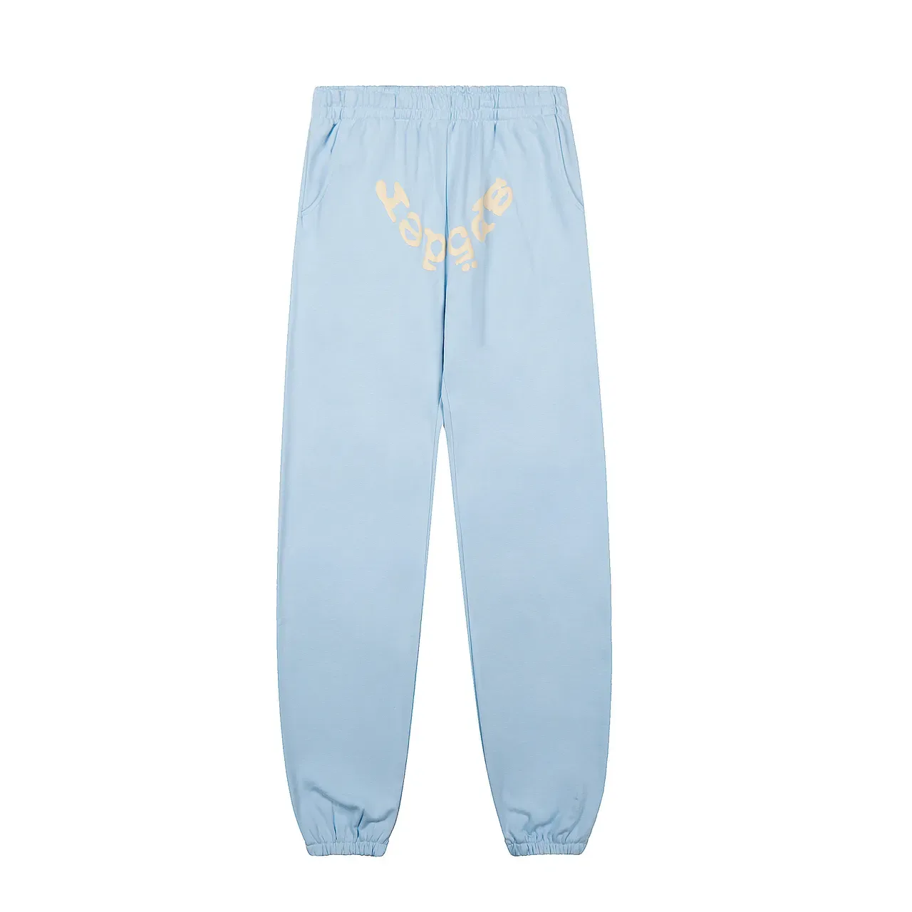 Blue Yellow Oversized Hoodie Graphic Spiderweb Print Tracksuit 4