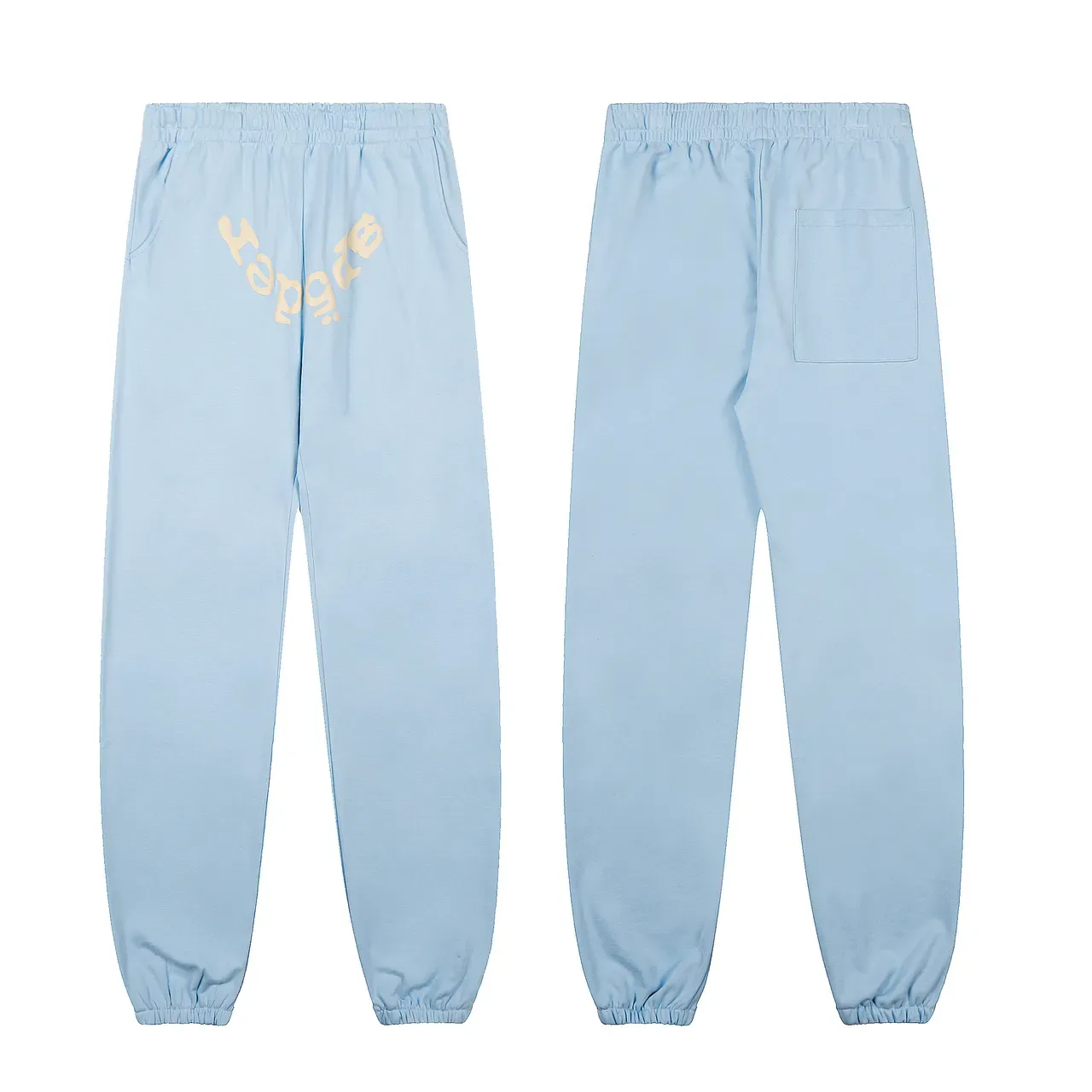 Blue Yellow Oversized Hoodie Graphic Spiderweb Print Tracksuit 7