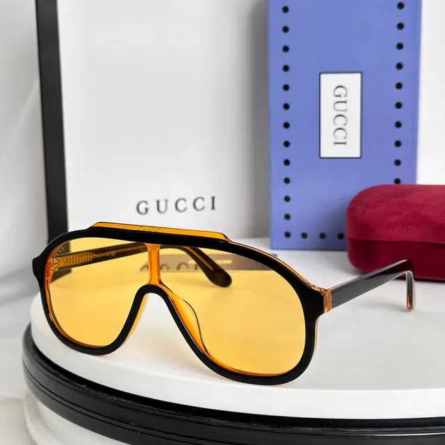 Brown Beige Tortoiseshell Acetate Temples Gradient Lenses Sunglasses 8
