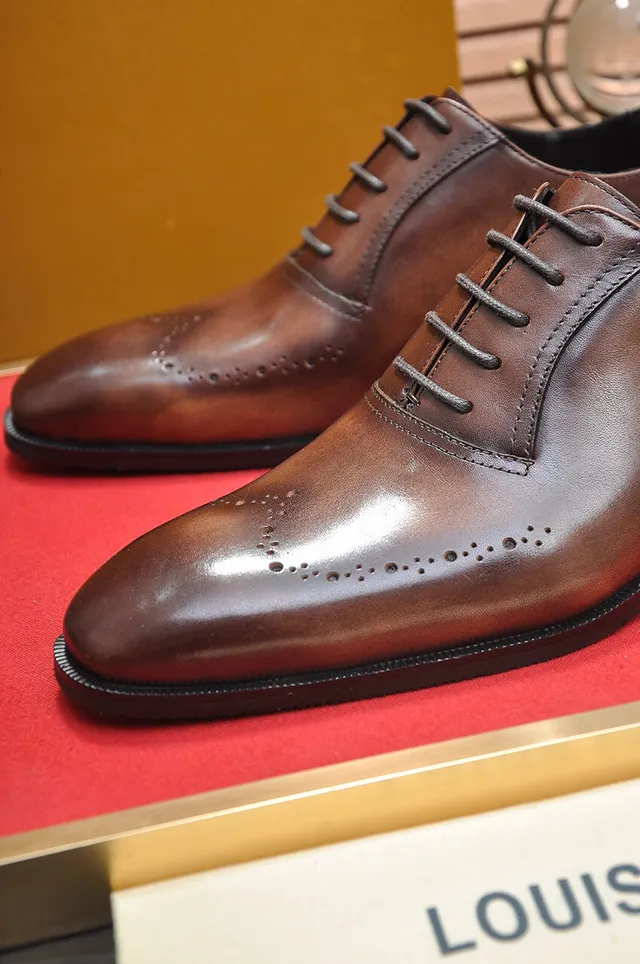Brown Full-Brogue Cap-Toe Oxford Shoe 8