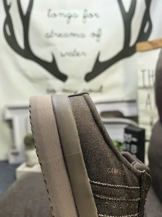 Brown Textured Slip-On Mule Platform Casual Shoes 3