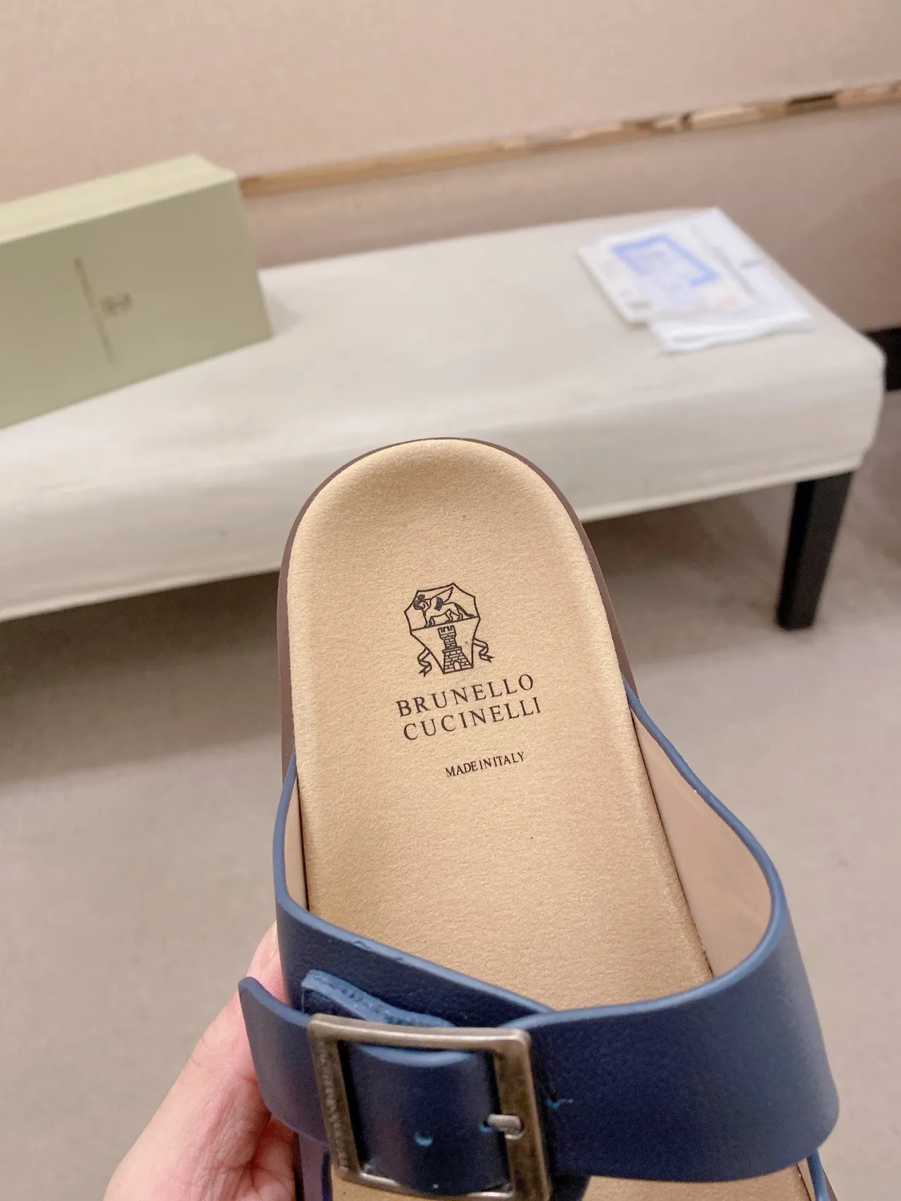 Brunello Cucinelli Double-Strap Buckle Casual Sandals 7