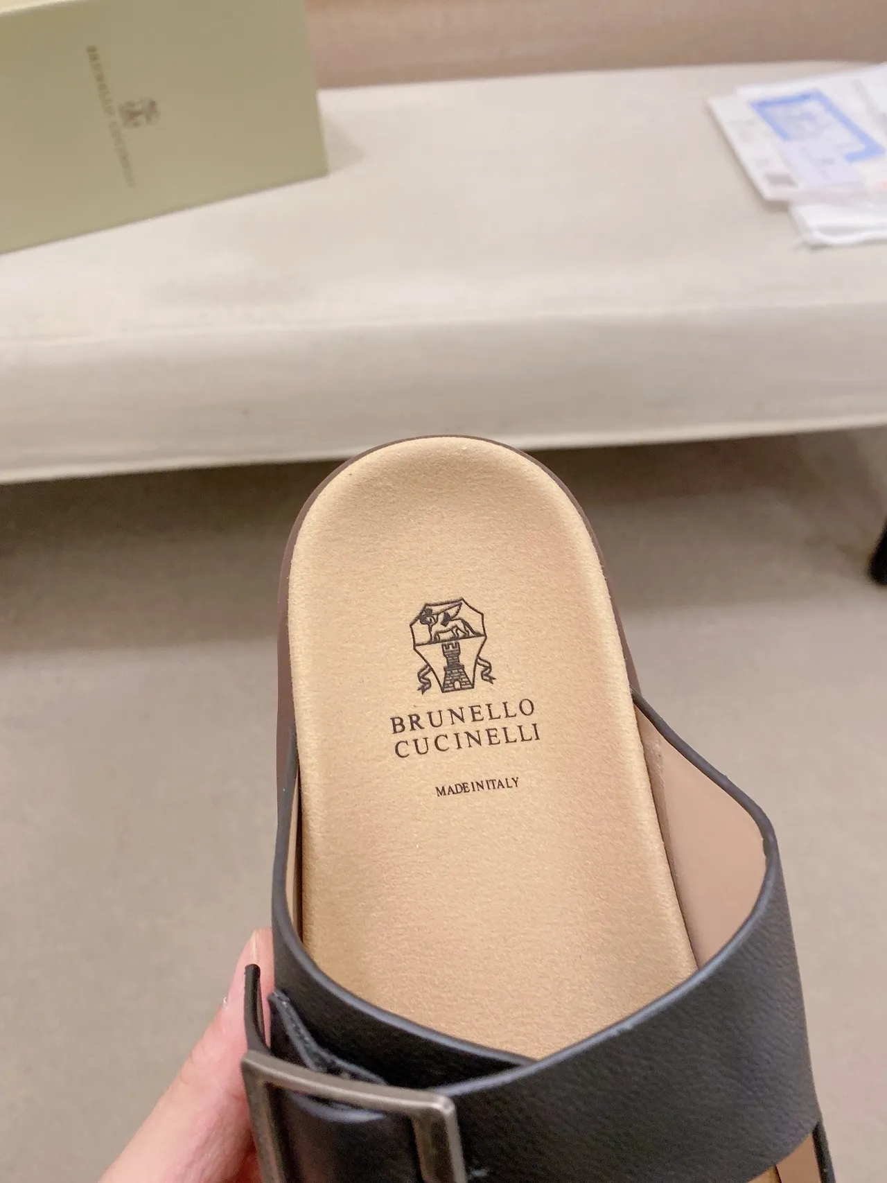 Brunello Cucinelli Double-Strap Buckle Casual Sandals 8