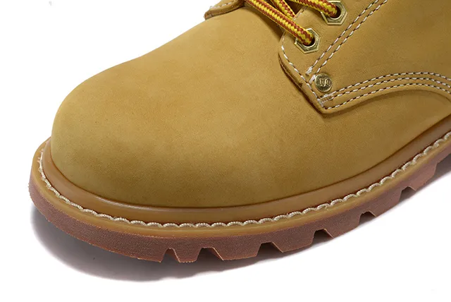 Caterpillar Work Boot Mustard Suede Rugged Lug Sole Work Boots 6