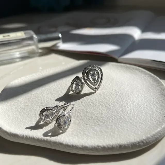 CHAUMET Joséphine Éclat de Liens Teardrop Pavé Diamond Double Ring 2