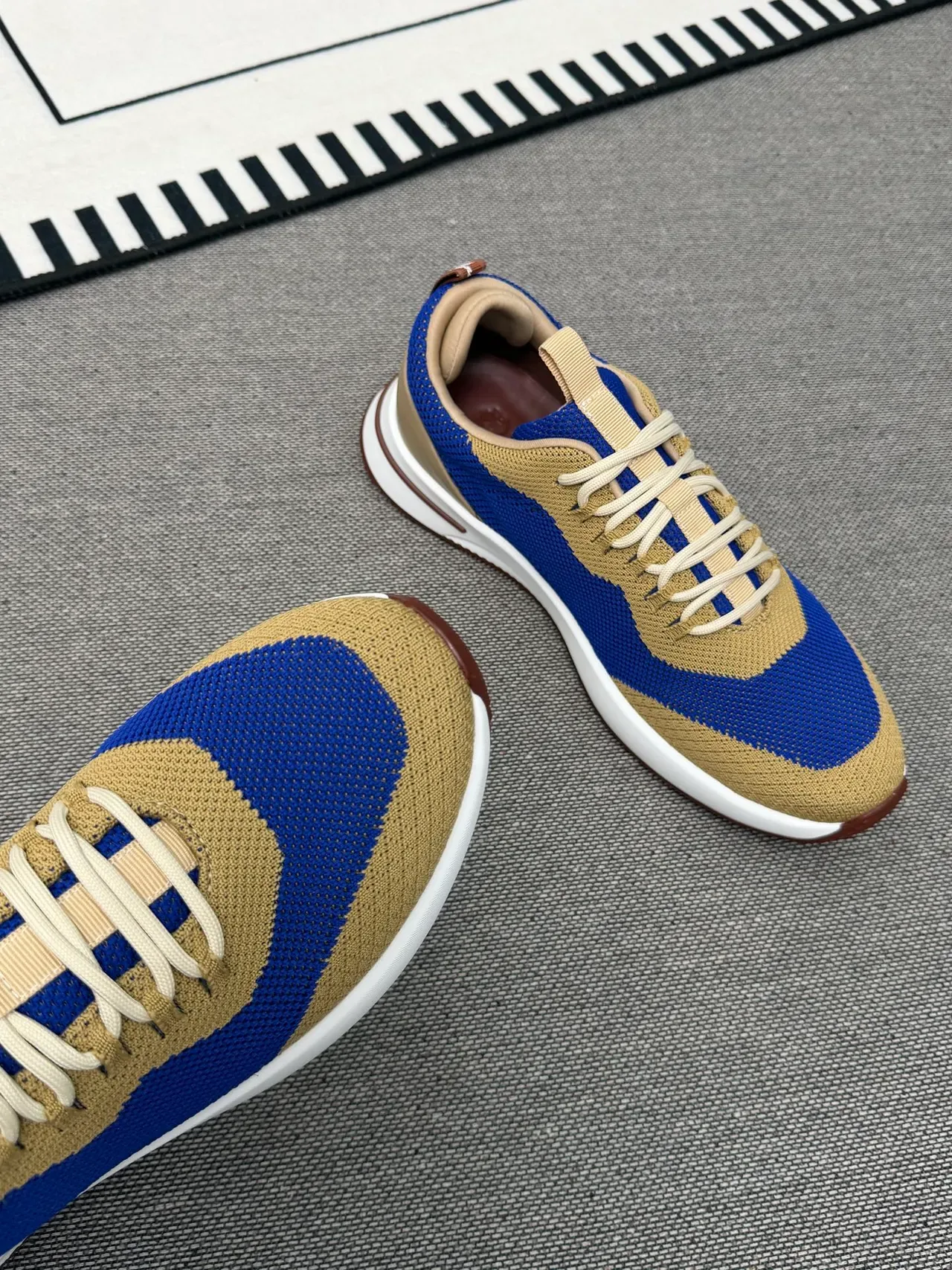 Color-Blocked Knit Low-Top Sneaker 4