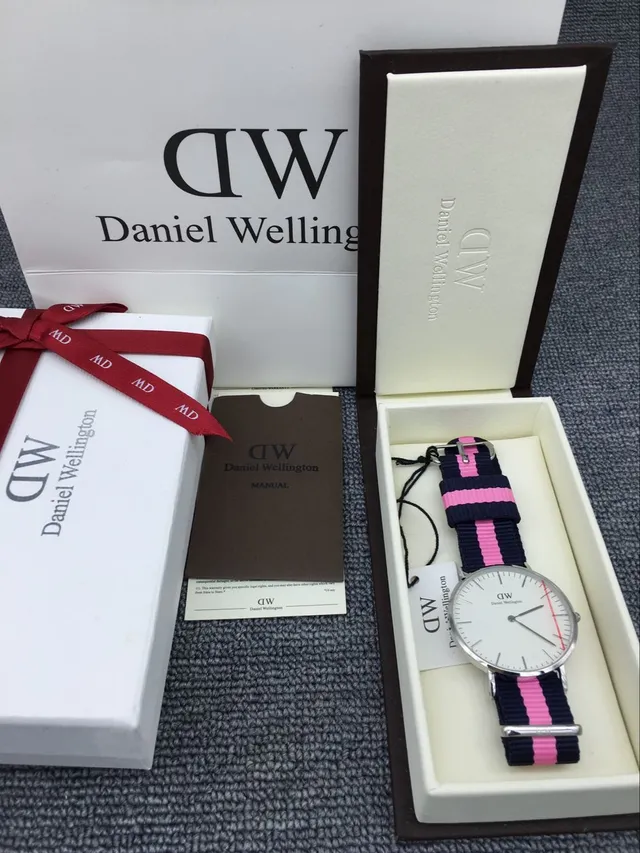 Daniel Wellington Classic White Navy Minimalist Dial NATO Strap Quartz Watch 2
