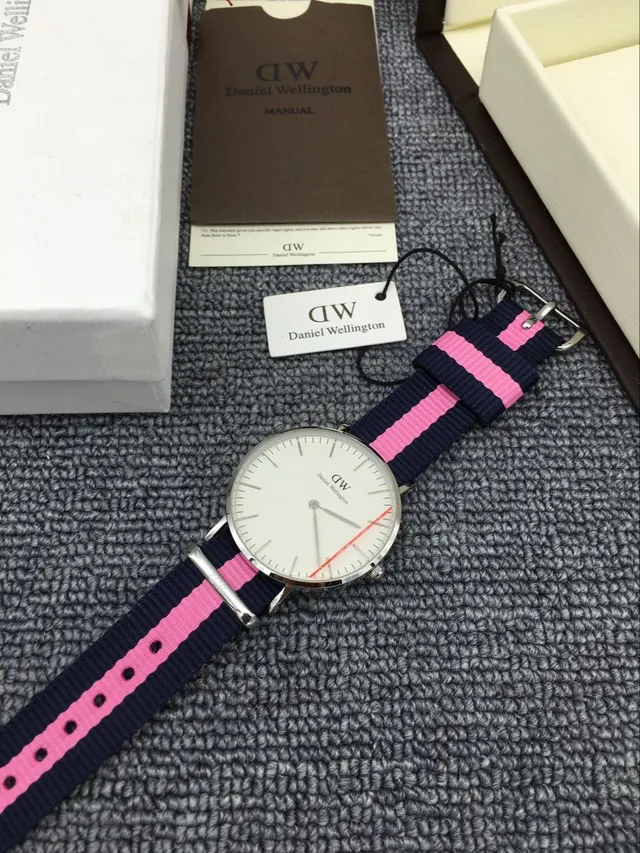 Daniel Wellington Classic White Navy Minimalist Dial NATO Strap Quartz Watch 3