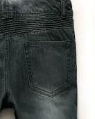 Dark Washed Distressed Denim Shorts 2