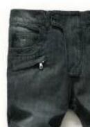 Dark Washed Distressed Denim Shorts 4