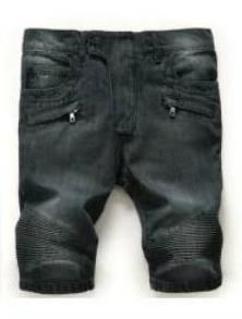 Dark Washed Distressed Denim Shorts 5