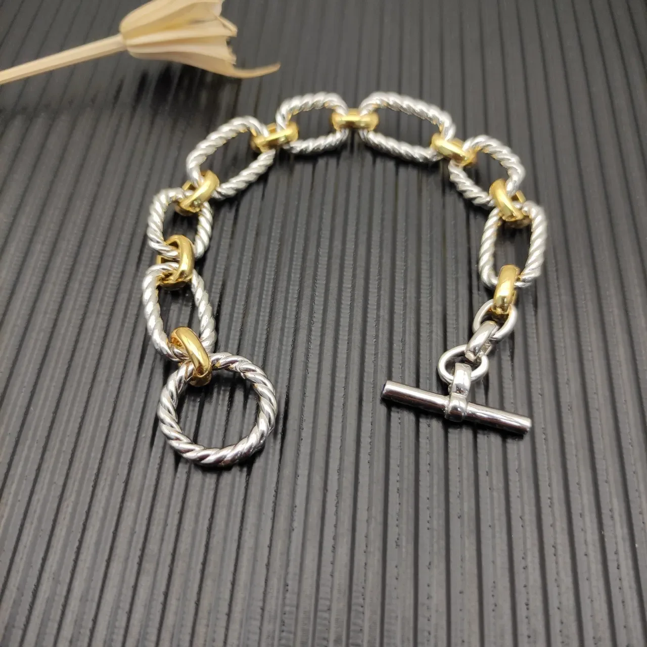 David Yurman Cable Collectibles Two-Tone Twisted Rope Bracelet 5