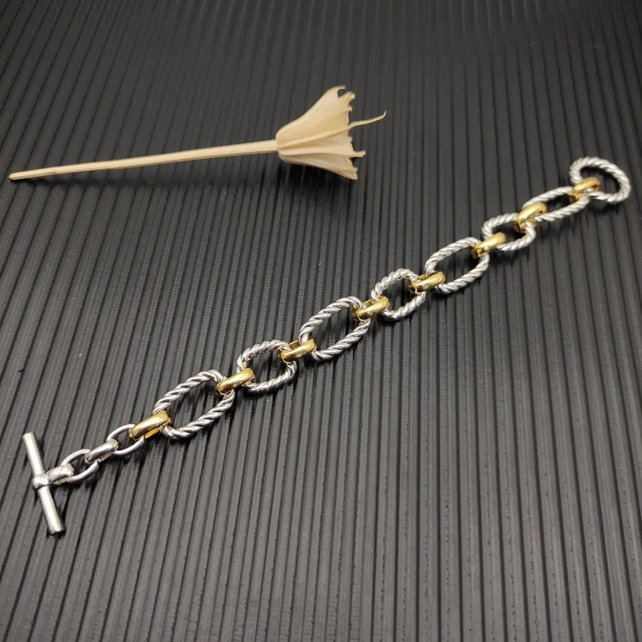 David Yurman Cable Collectibles Two-Tone Twisted Rope Bracelet 6