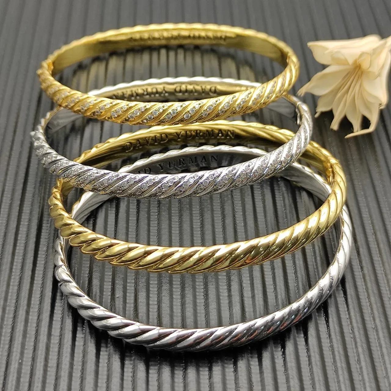 David Yurman Cable Collection Twisted Rope Gold Bracelet 2