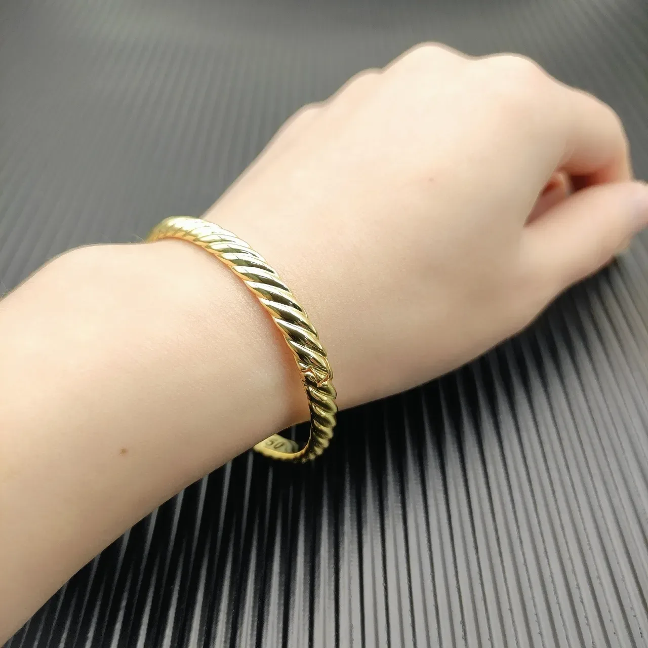 David Yurman Cable Collection Twisted Rope Gold Bracelet 4