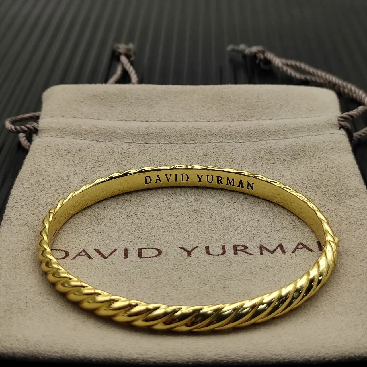 David Yurman Cable Collection Twisted Rope Gold Bracelet 6