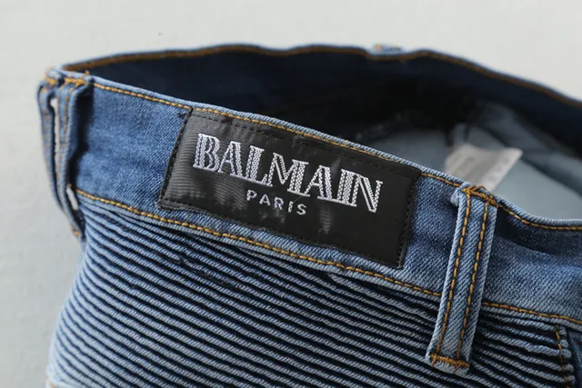 Distressed Ombre Wash Zip-Pocket Moto Panel Jeans 22