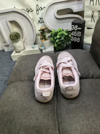Dusty Pink Laceless Mesh Strap Sneakers 8