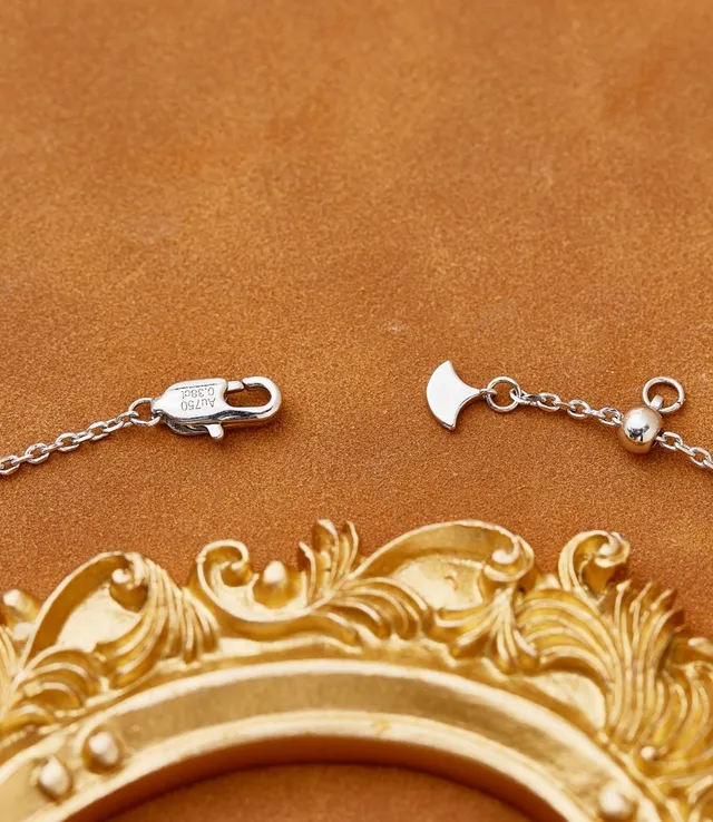 Floral Pavé Crystal Y-Drop Necklace 8
