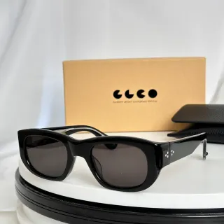 Garrett Leight California Optical Black Rectangular Sunglasses