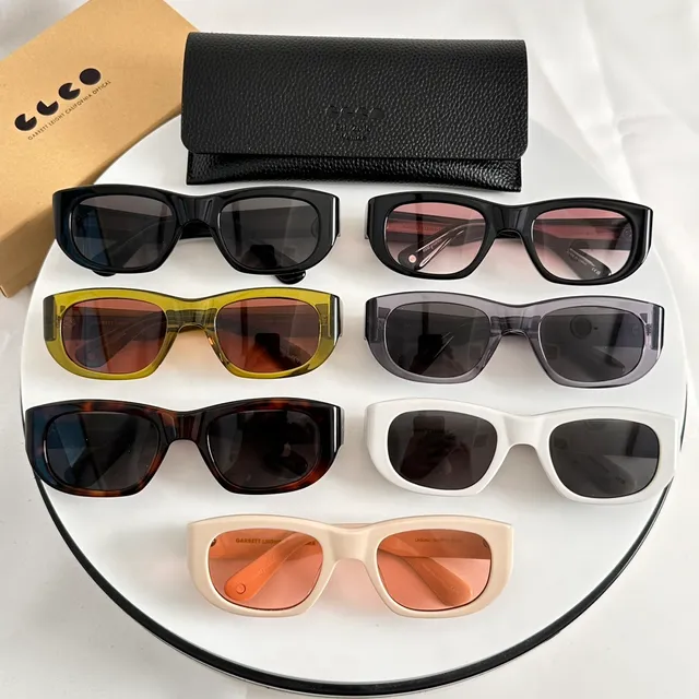 Garrett Leight California Optical Black Rectangular Sunglasses 3
