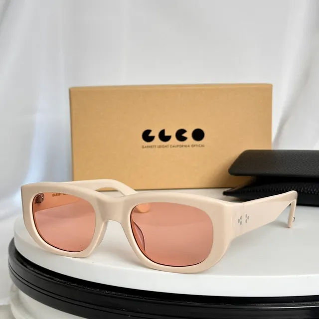 Garrett Leight California Optical Black Rectangular Sunglasses 4