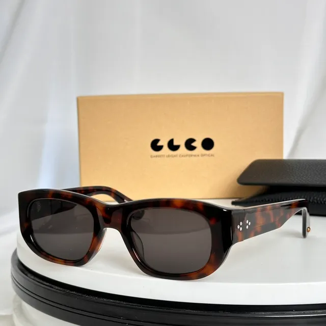Garrett Leight California Optical Black Rectangular Sunglasses 5