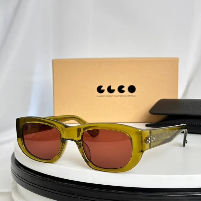 Garrett Leight California Optical Black Rectangular Sunglasses 6