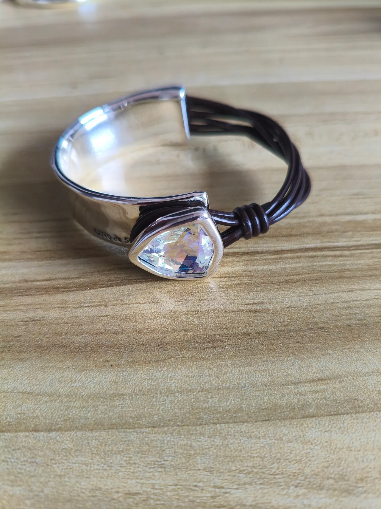 Gold and Silver Tone Teardrop Stone Open-Cuff Bracelets 13