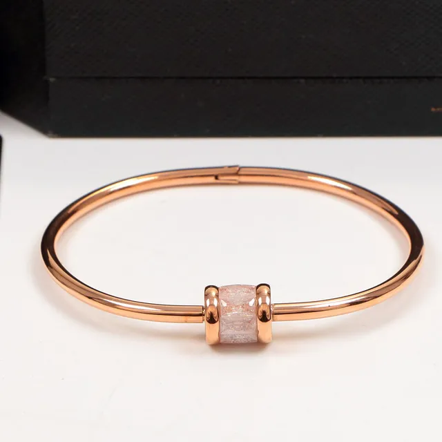 Gold Multicolor Bangles Faceted Stone Beads Bracelet 4