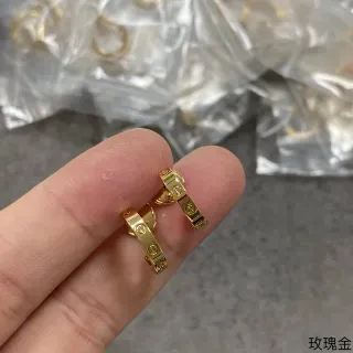 Gold-Tone Engraved Hinged Hoop Earrings
